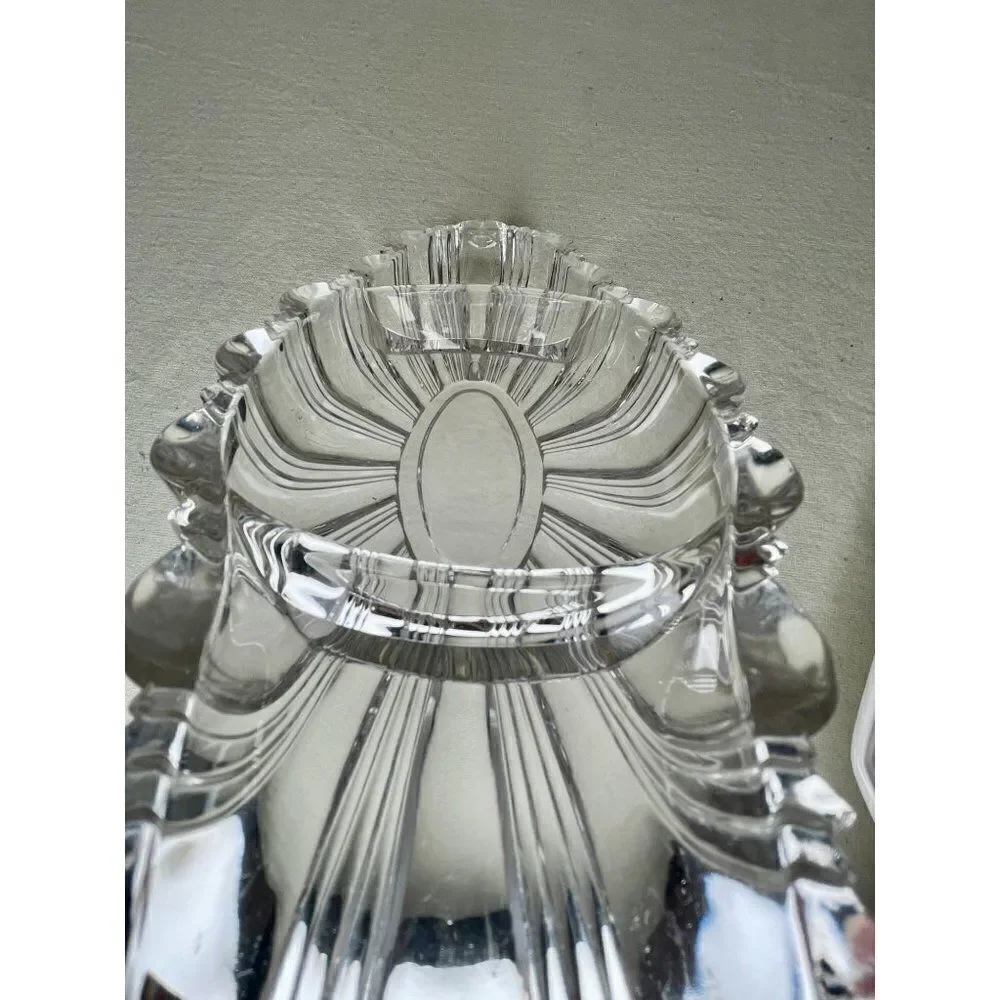 Vintage Pressed Glass Divided Serving Dish